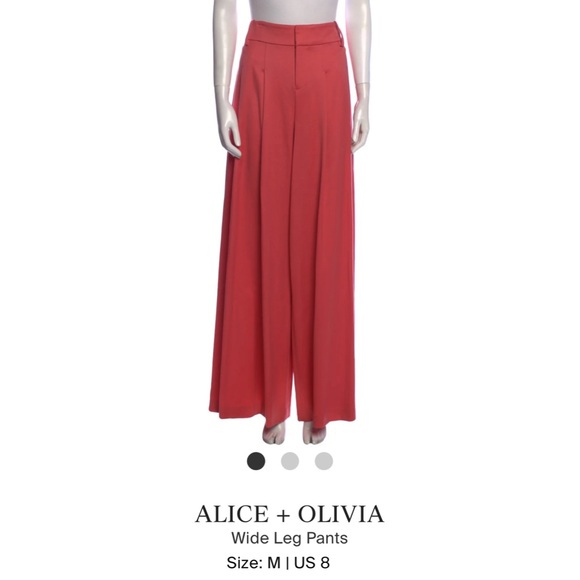Alice + Olivia Pants - Alice + Olivia Scarlet Flared Wide Leg Pants